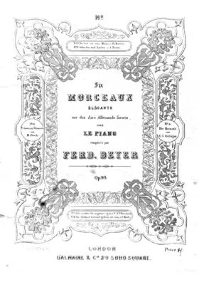 6 Morceaux élégants