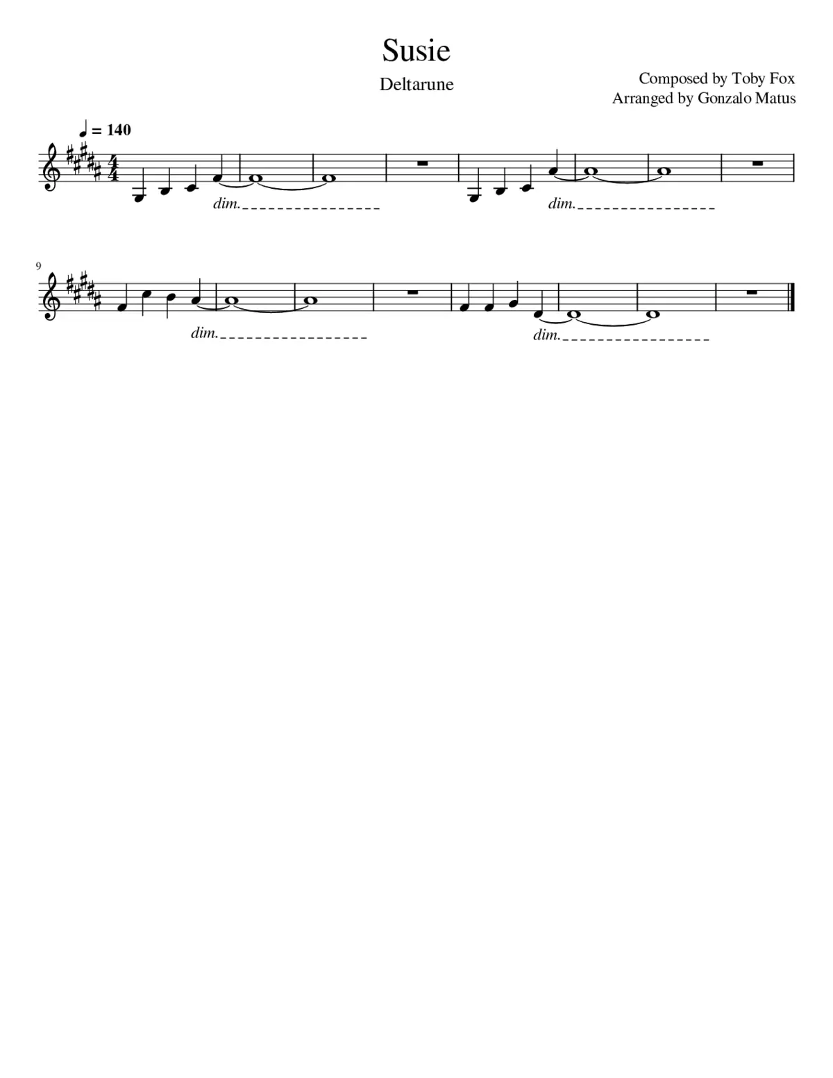Susie - Violin Solo - Page 1