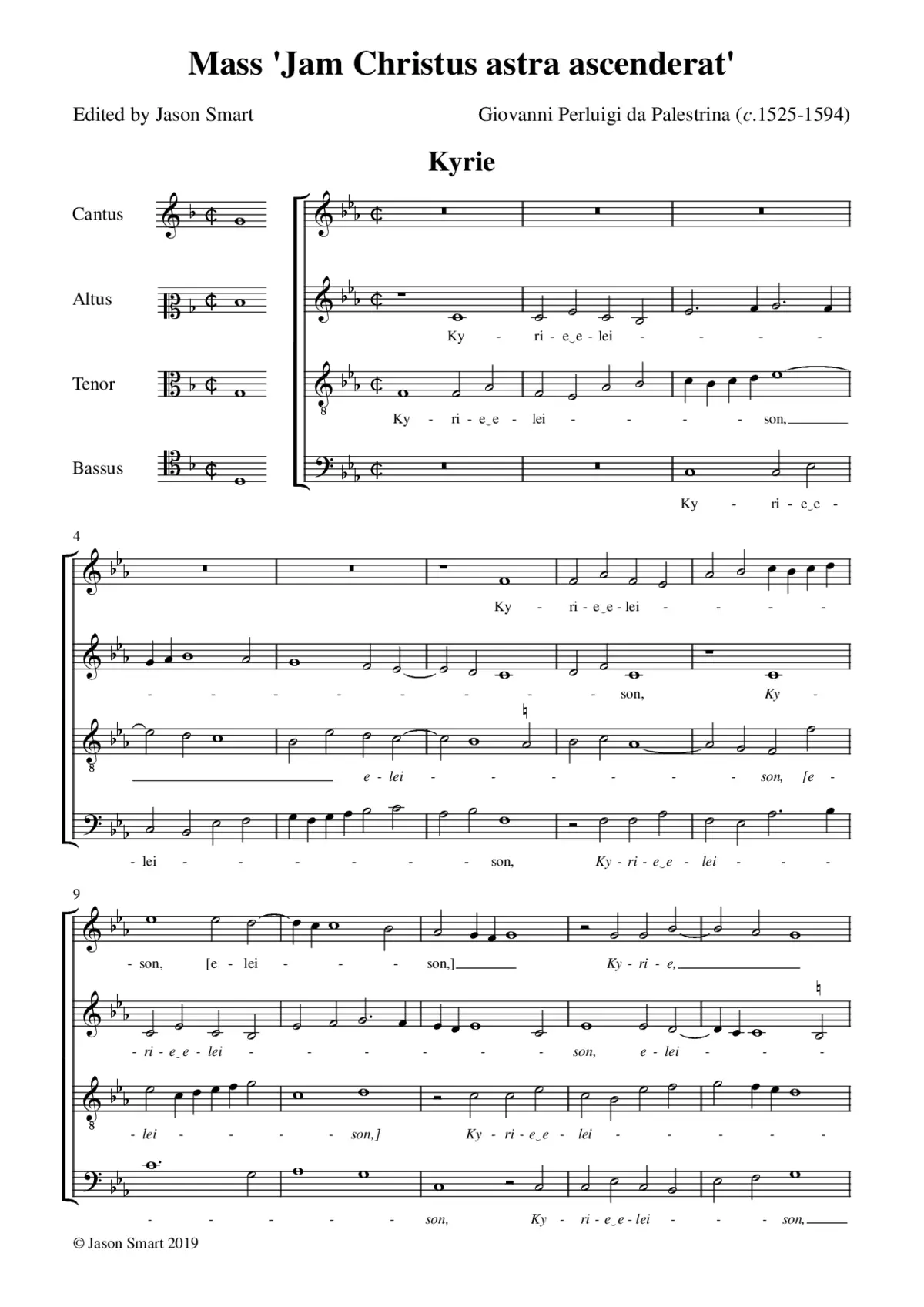 Missa Jam Christus astra ascenderat - Page 1