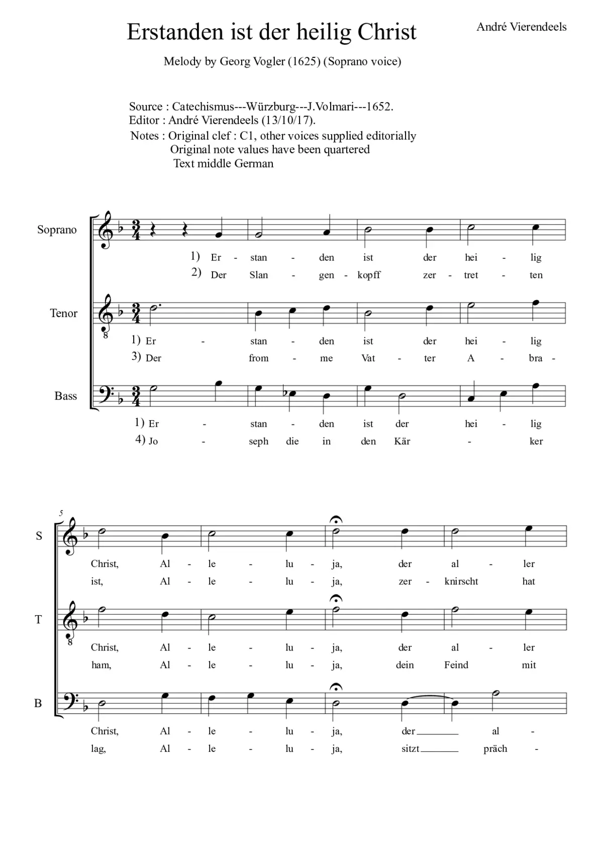 Erstanden ist der heilig Christ - Page 1