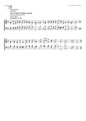 Ye of the father loved