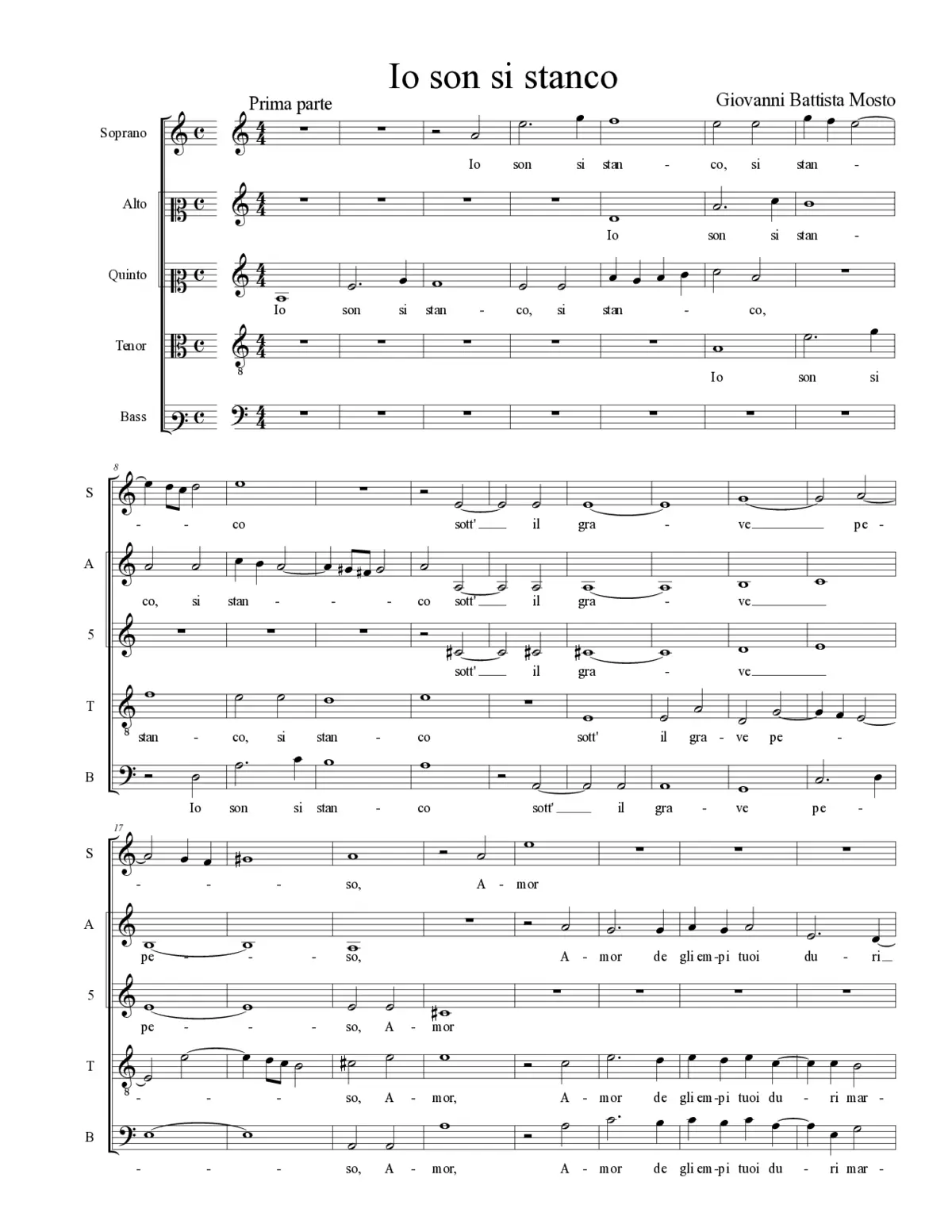 Io son si stanco - Page 1