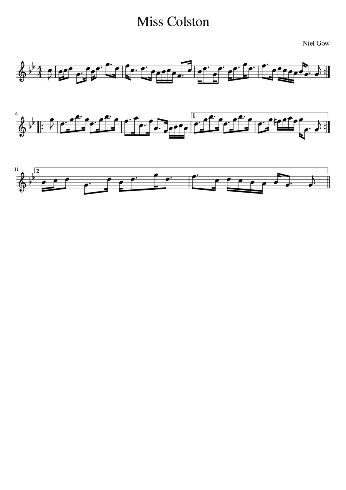 Miss Colston - Page 1