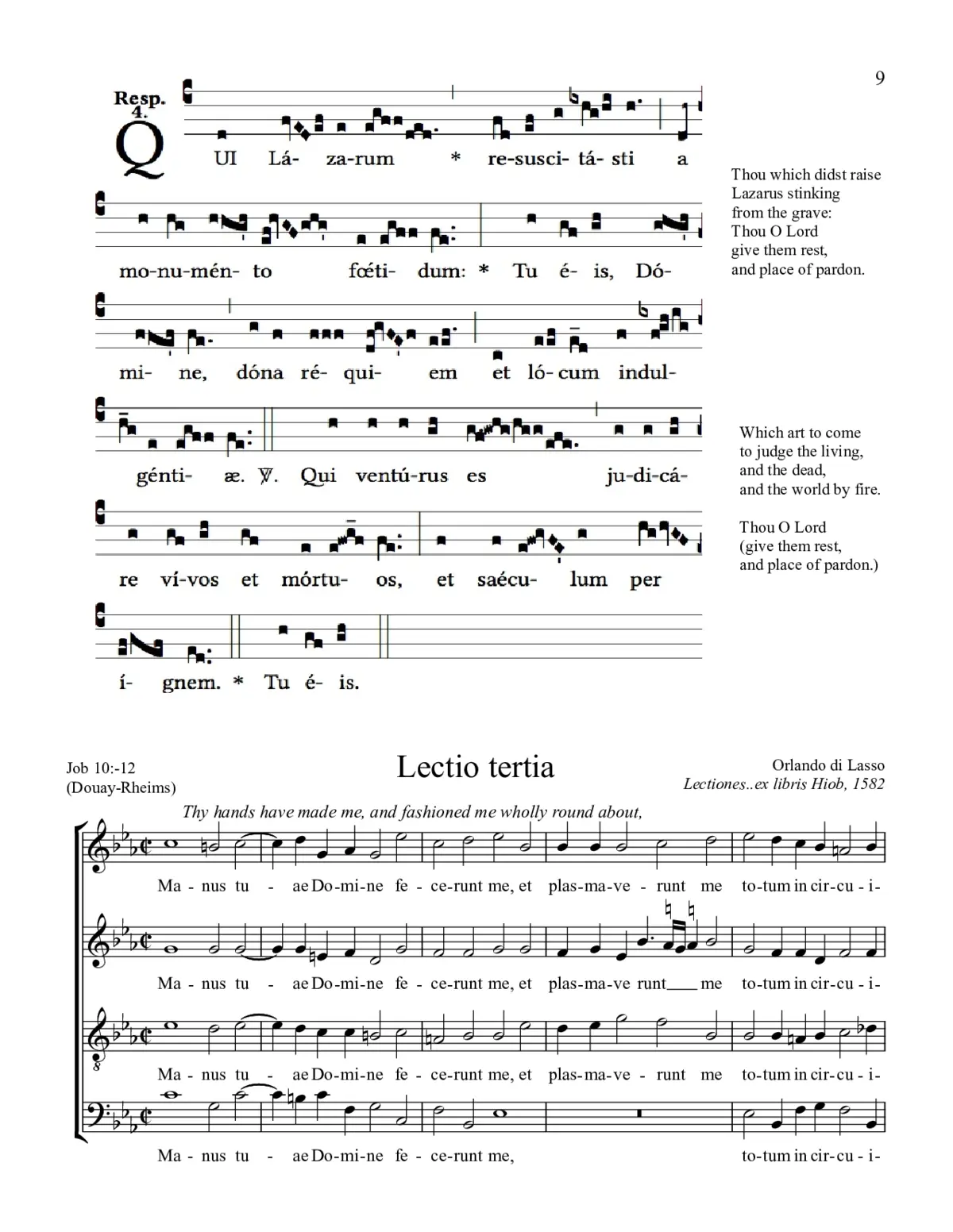 Manus tuae Domine (1582) - Page 1