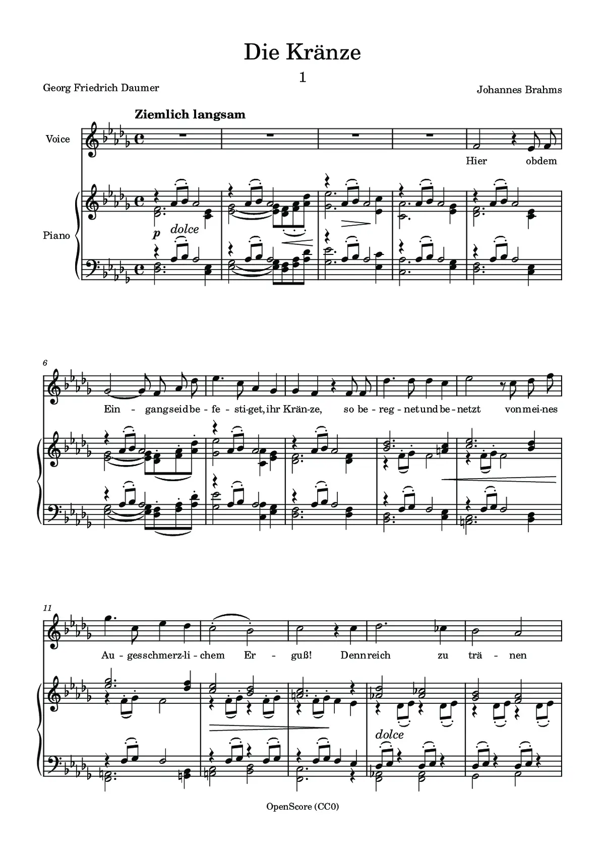 Die Kränze - Page 1