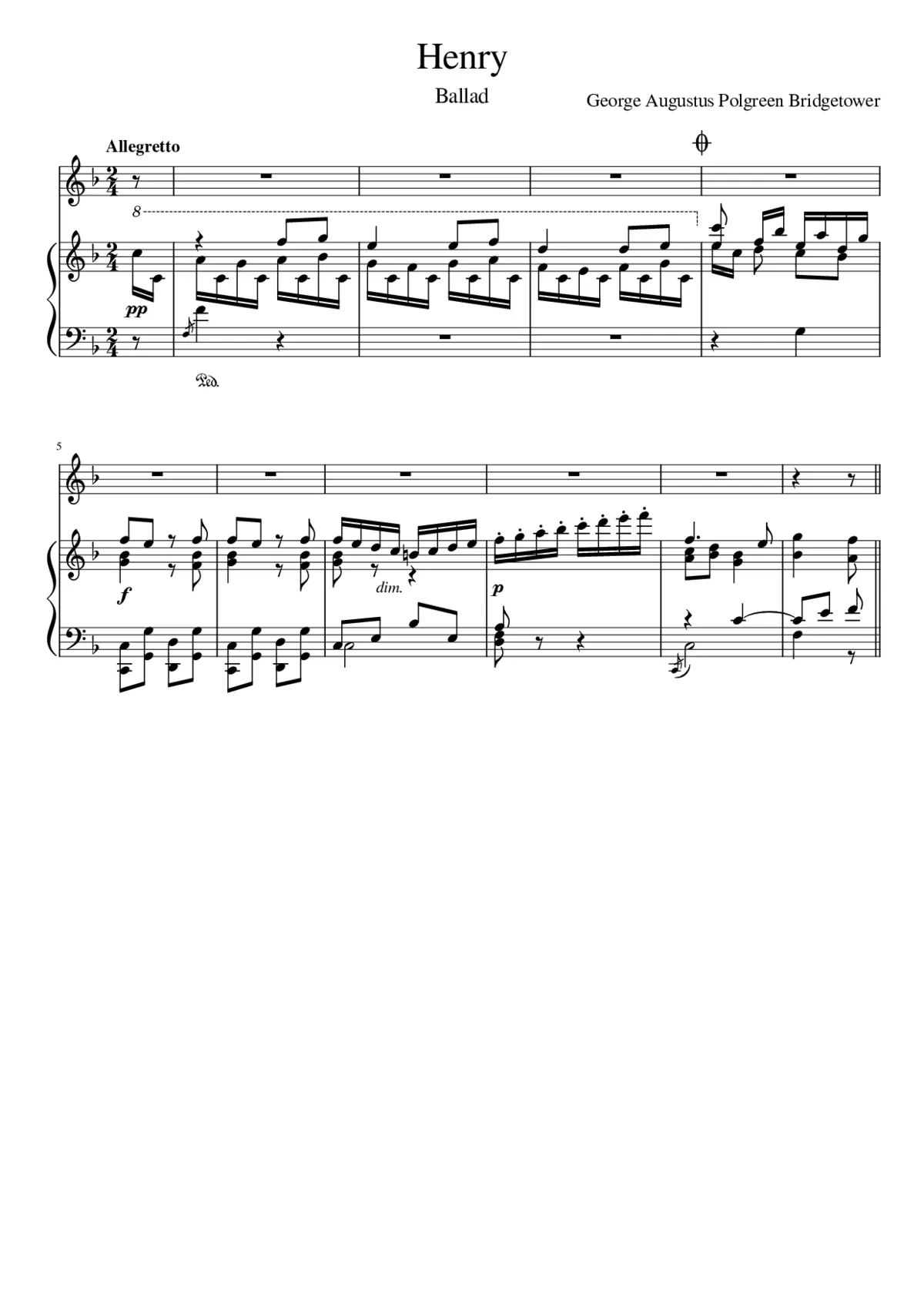 Henry: A ballad - Page 1