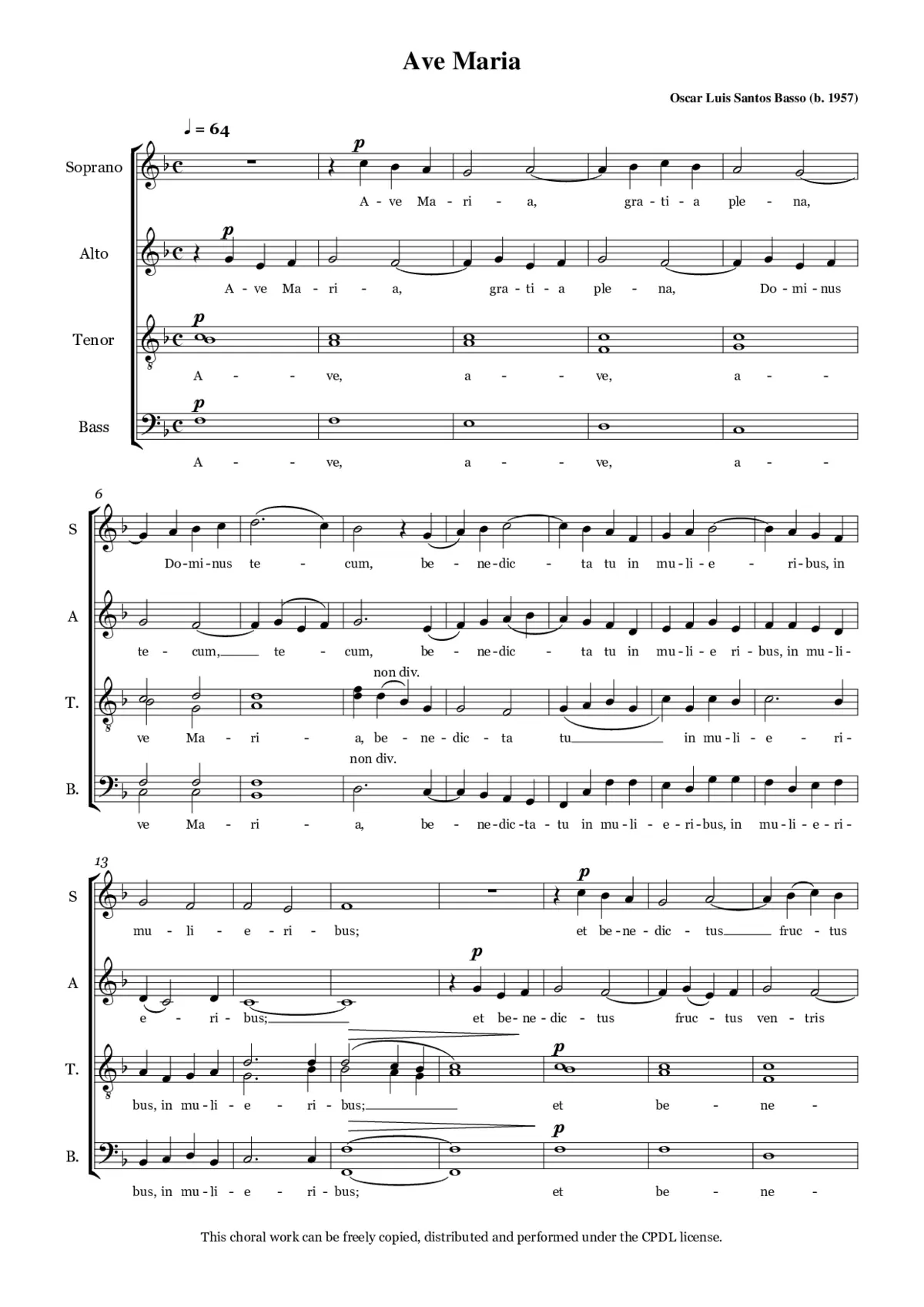 Ave Maria - Page 1