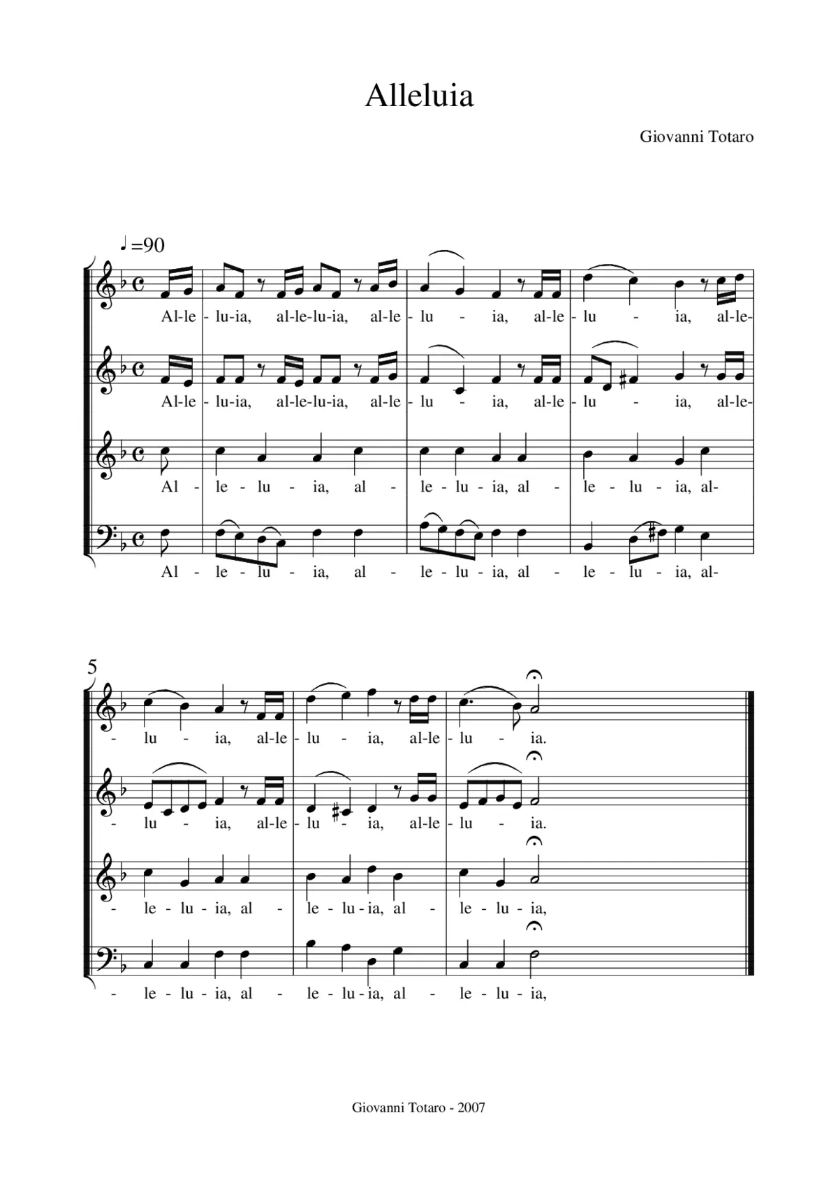 Alleluia - Page 1