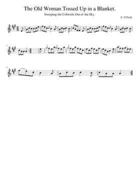 The Old Woman Tossed Up in a Blanket.