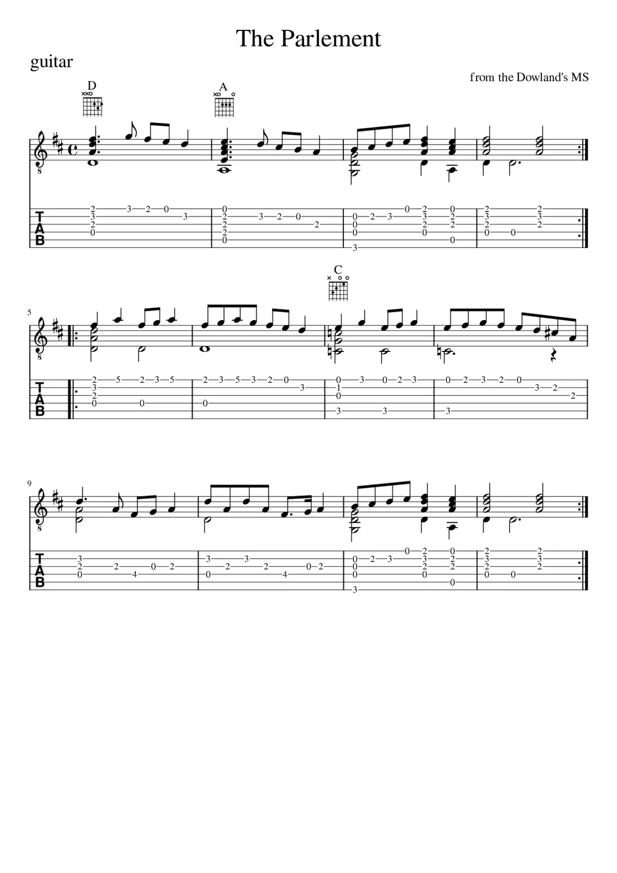 The Parlement - Page 1