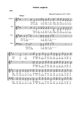 Psallite, unigenito (Singt und klingt)