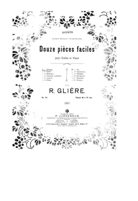 12 Pièces faciles pour violon et piano