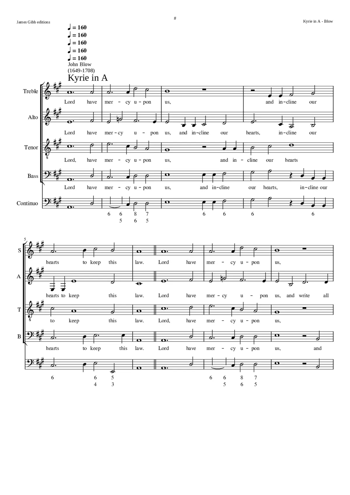 Kyrie in A - Page 1