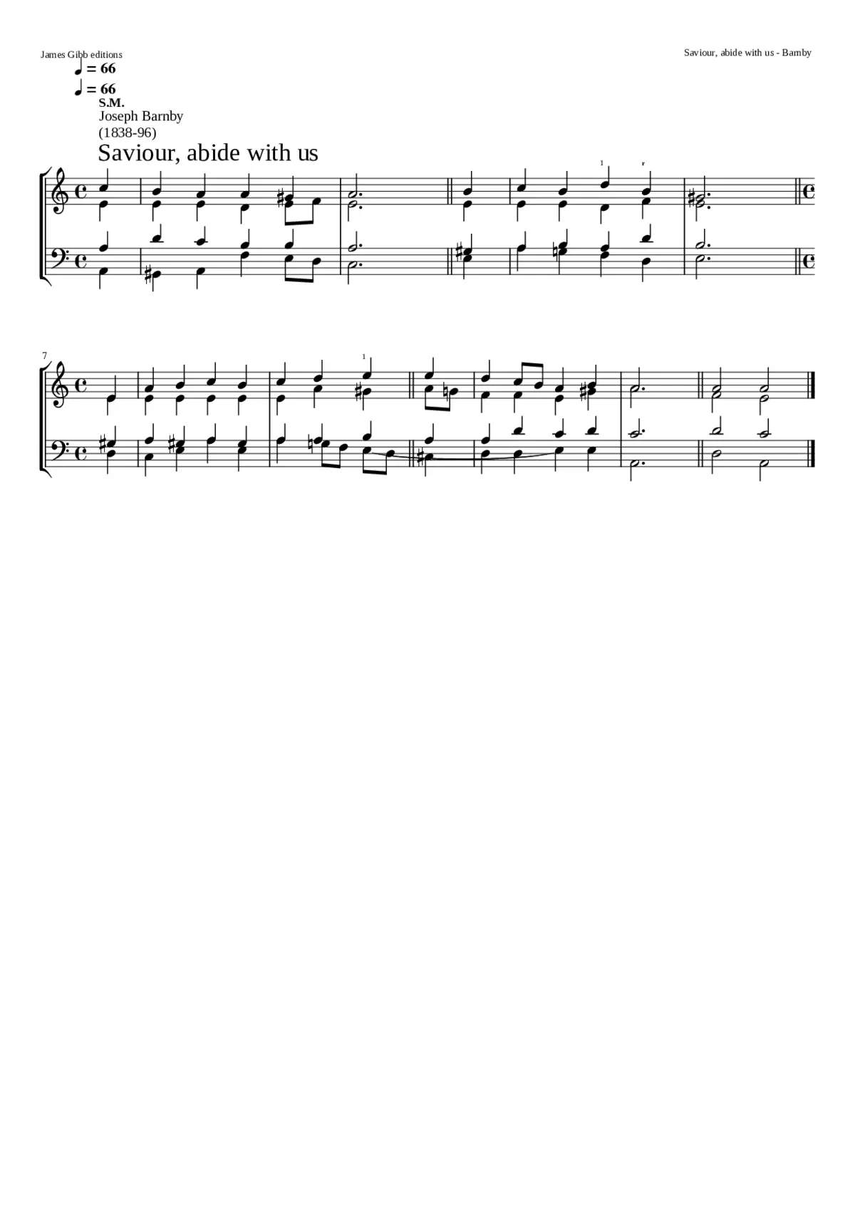 Saviour abide with us - Page 1