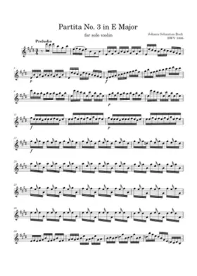 Violin Partita No.3 in E major BWV 1006