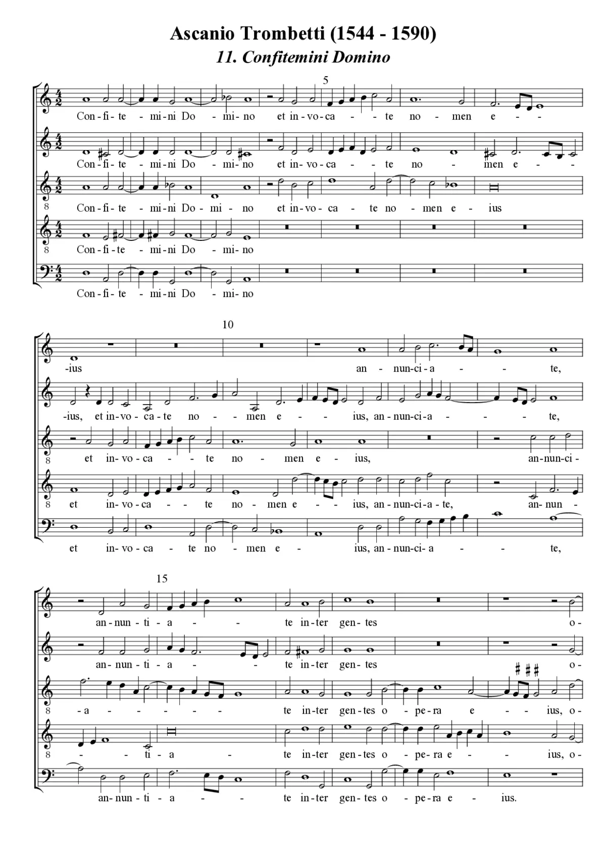 Confitemini Domino - Page 1