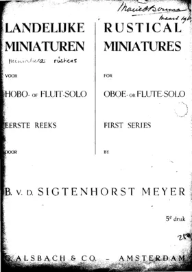 Drie landelijke miniaturen