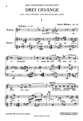 3 Gesänge aus ''Viae inviae''
