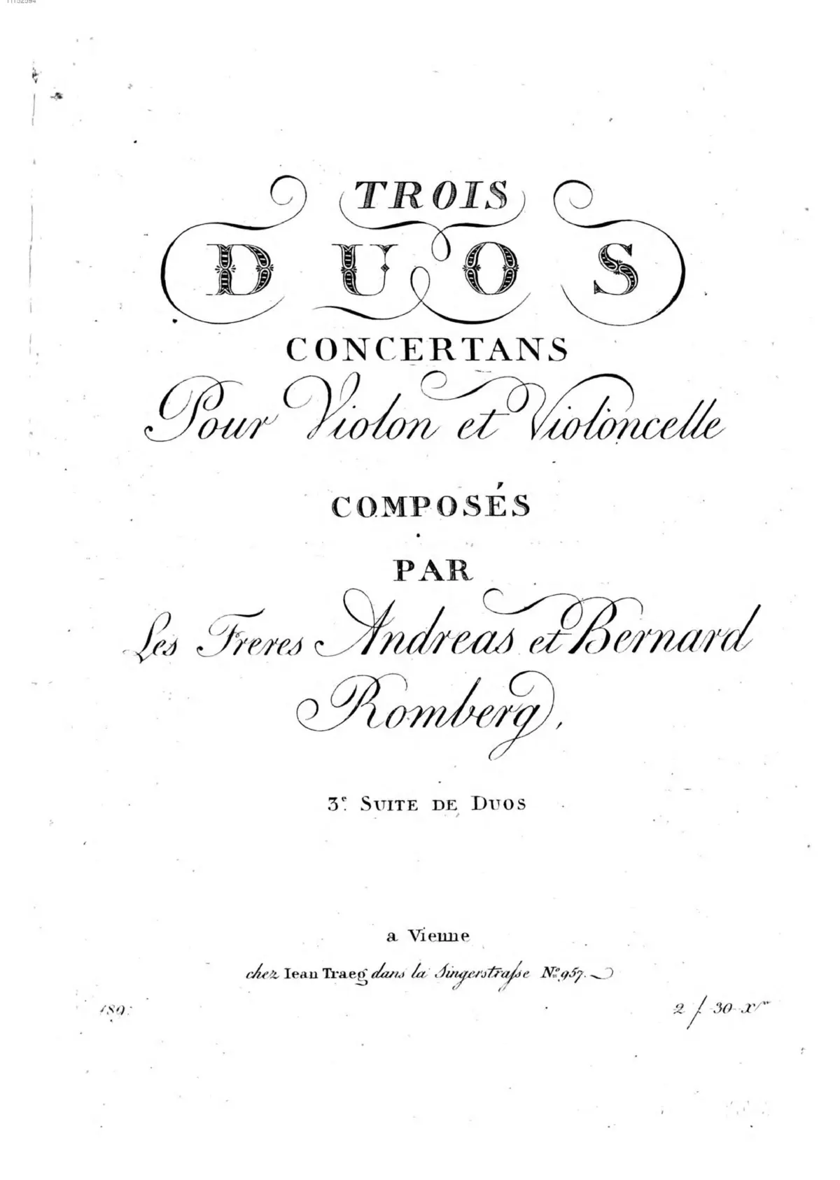 3 Duos for Violin and Cello - Page 1