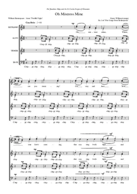 Shakespeare Songs 5: O mistress mine