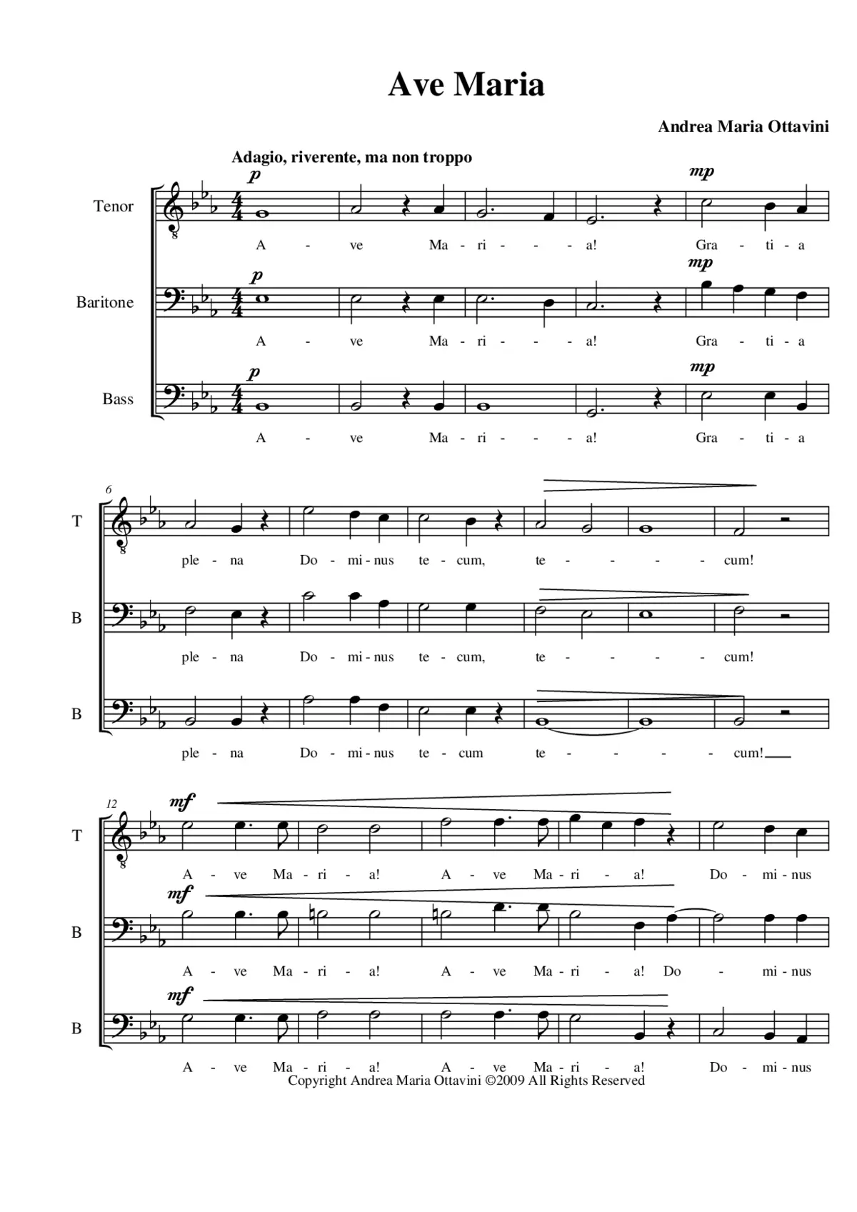 Ave Maria - Page 1