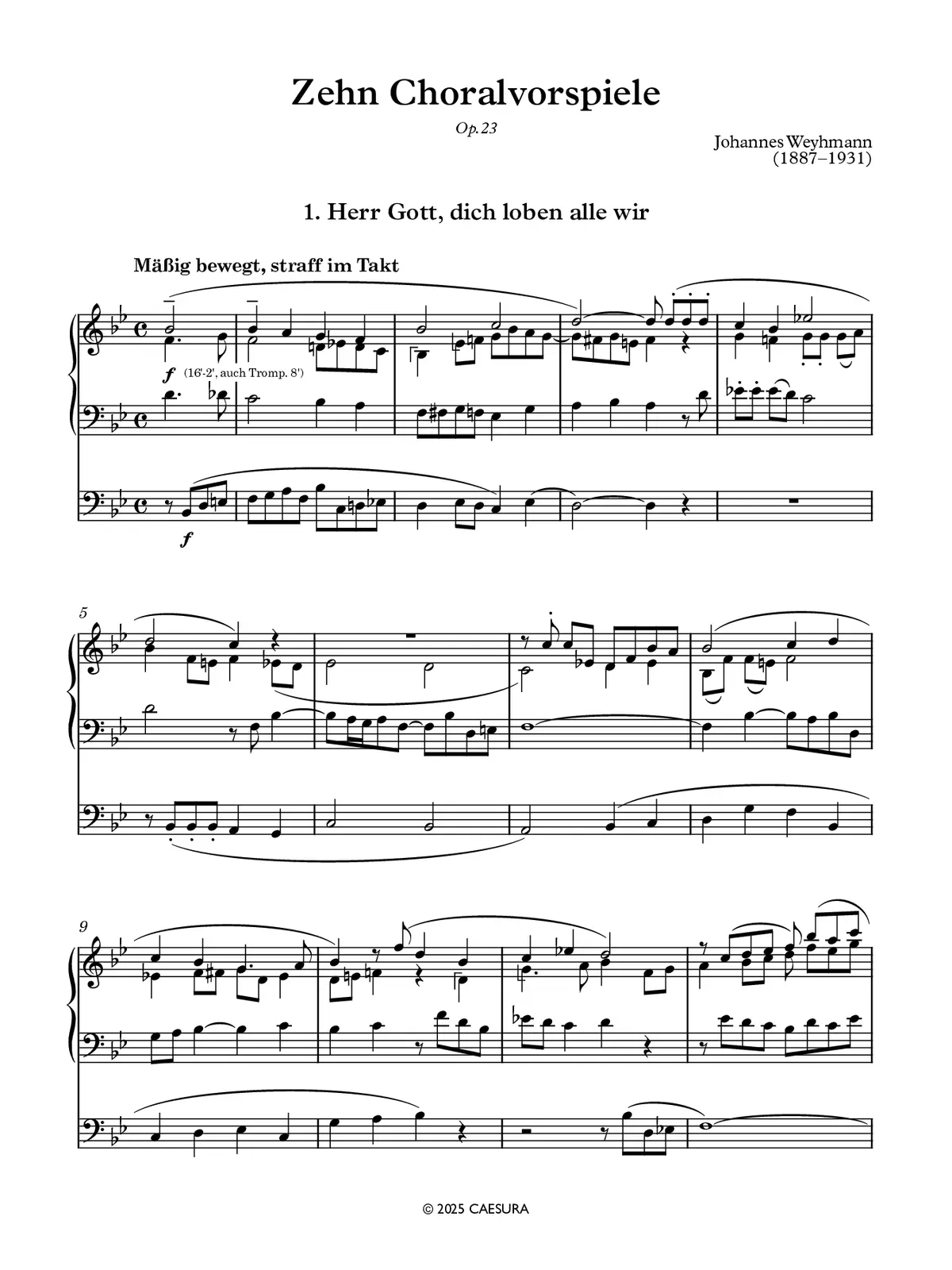 10 Choralvorspiele - Page 1