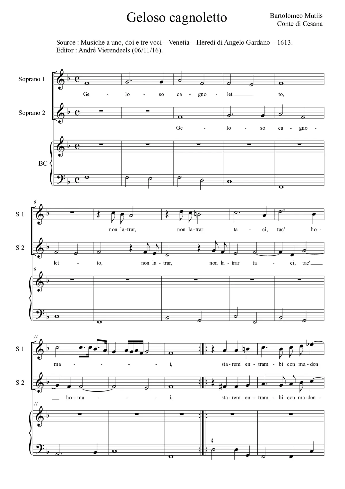 Geloso cagnoletto - Page 1
