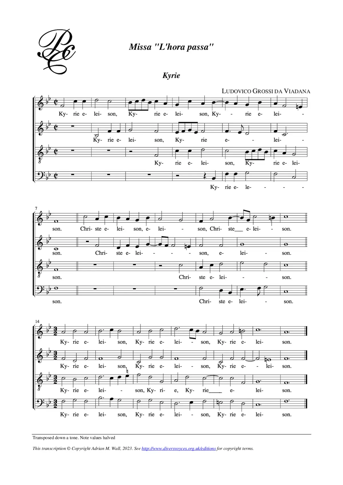 Missa L'hora passa - Page 1