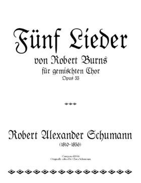 Fünf Lieder von Robert Burns (complete)
