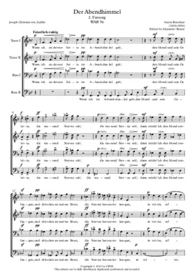 Der Abendhimmel II WAB 56