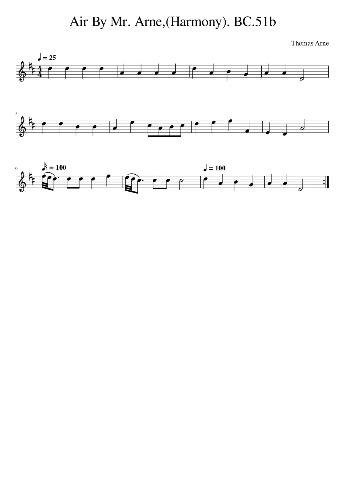 Air By Mr. Arne(Harmony). BC.51b - Page 1