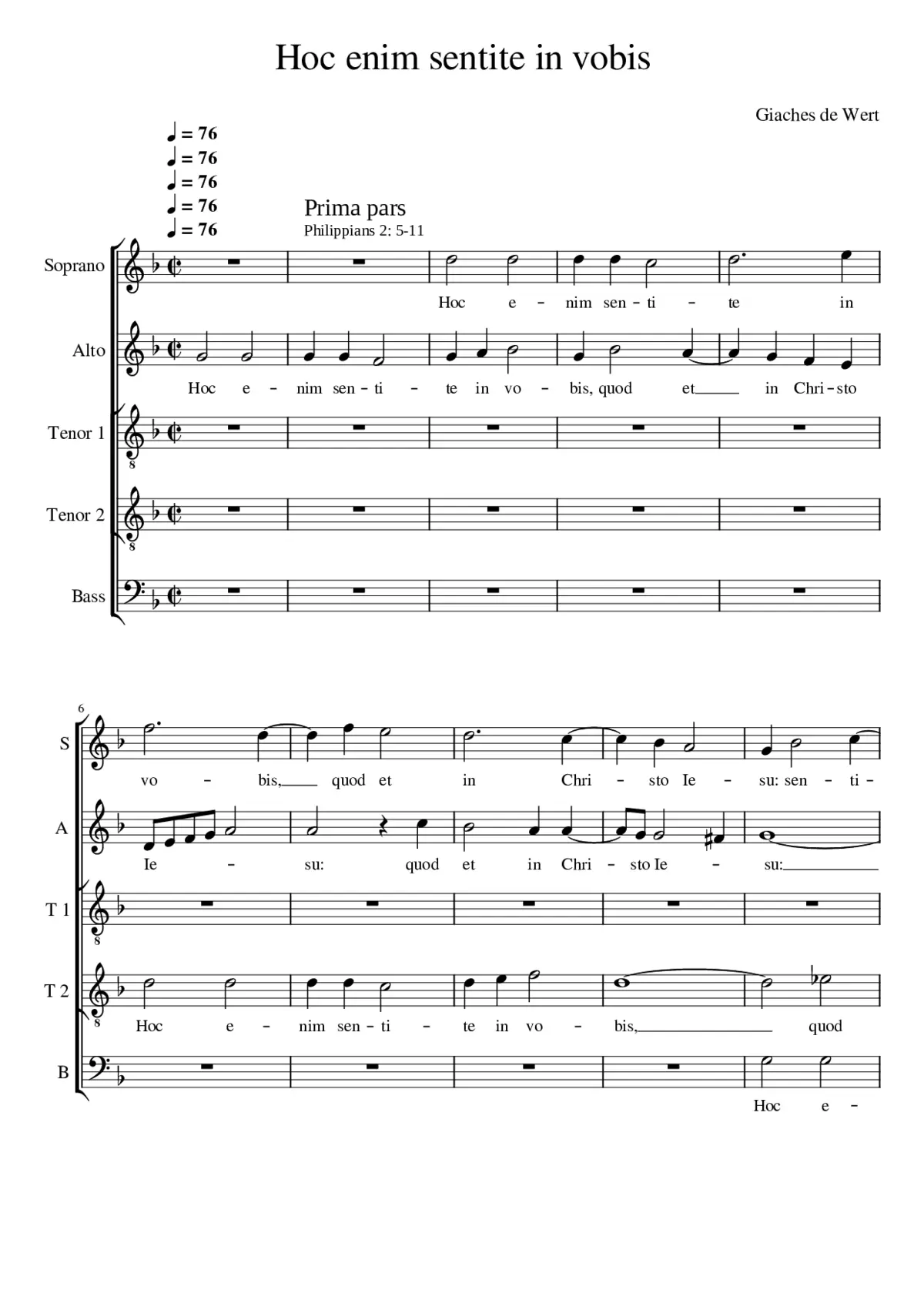 Hoc enim sentite in vobis - Page 1