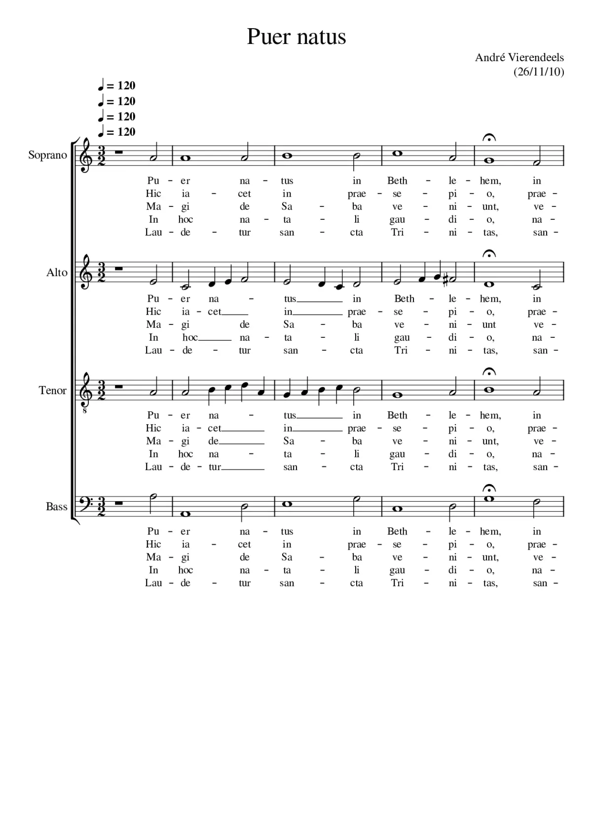 Puer natus est - Page 1