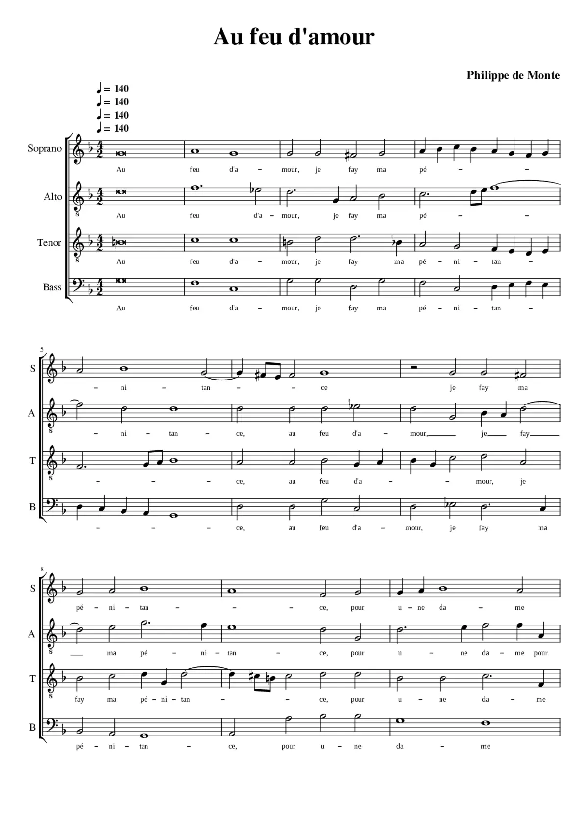 Au feu d'amour - Page 1