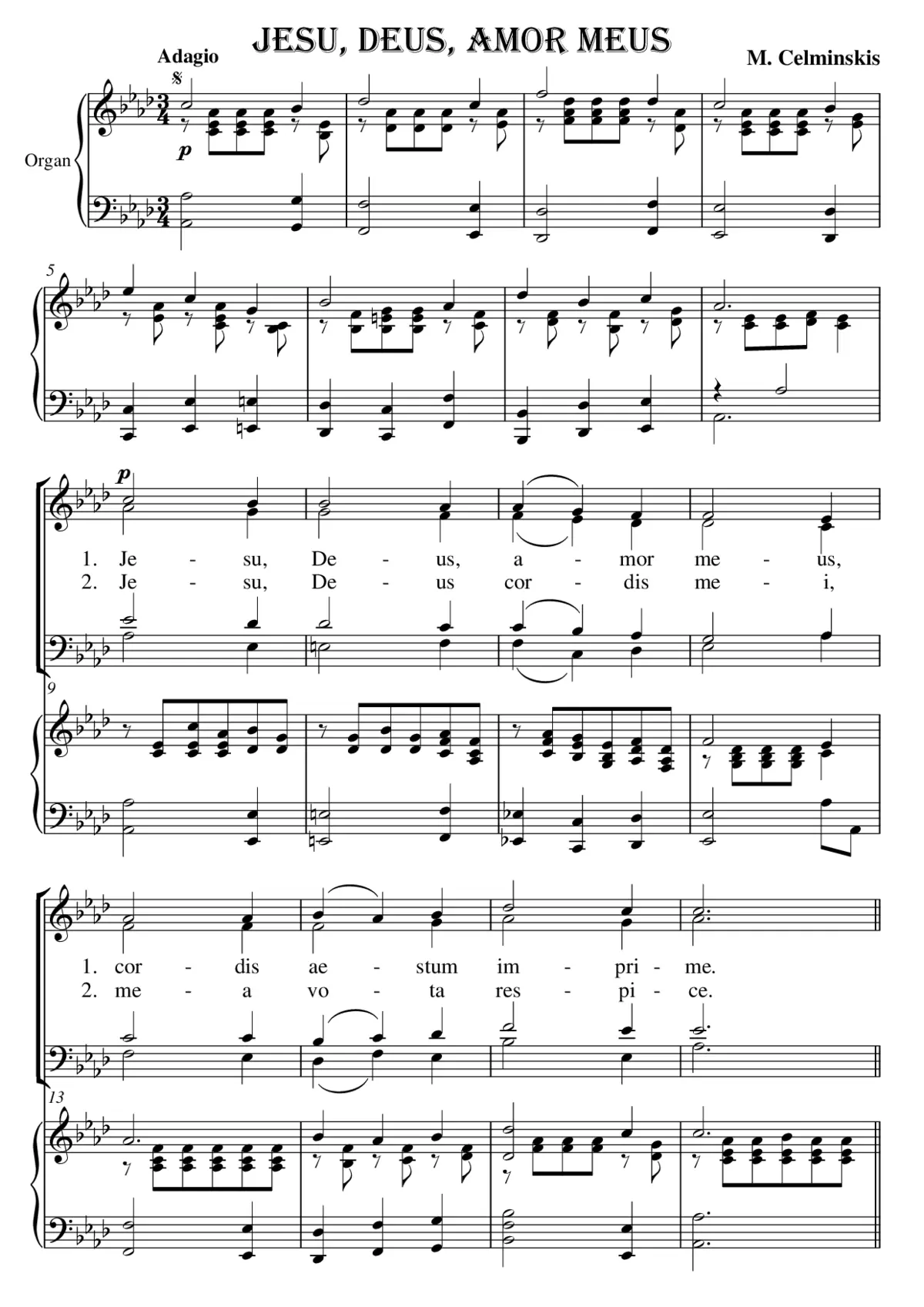 Jesu, Deus, amor meus - Page 1