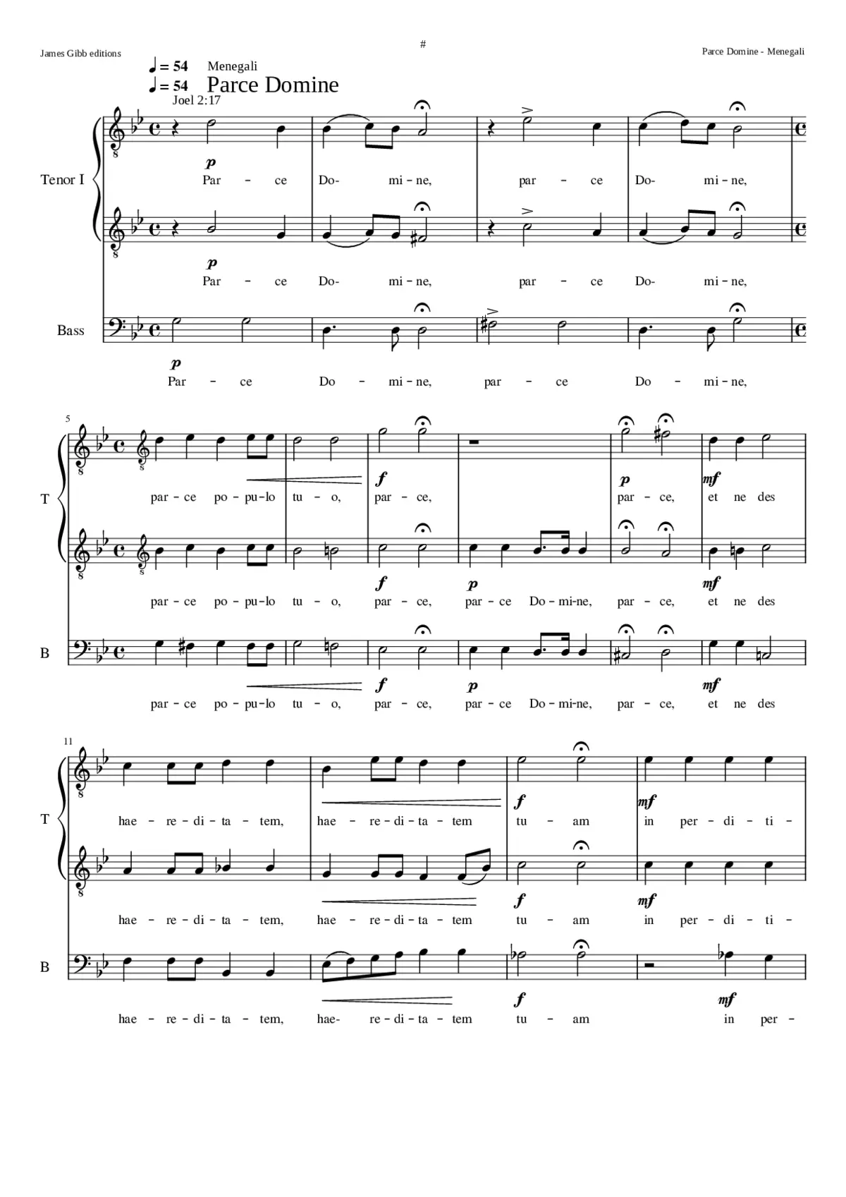 Parce Domine - Page 1