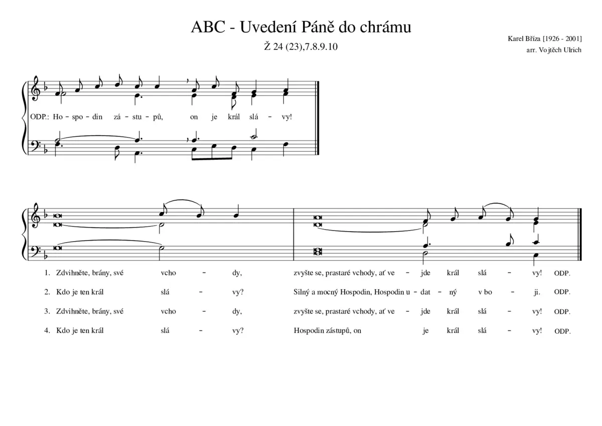 ABC - Uvedení Páně do chrámu - Page 1