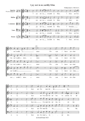 I joy not in no earthly bliss