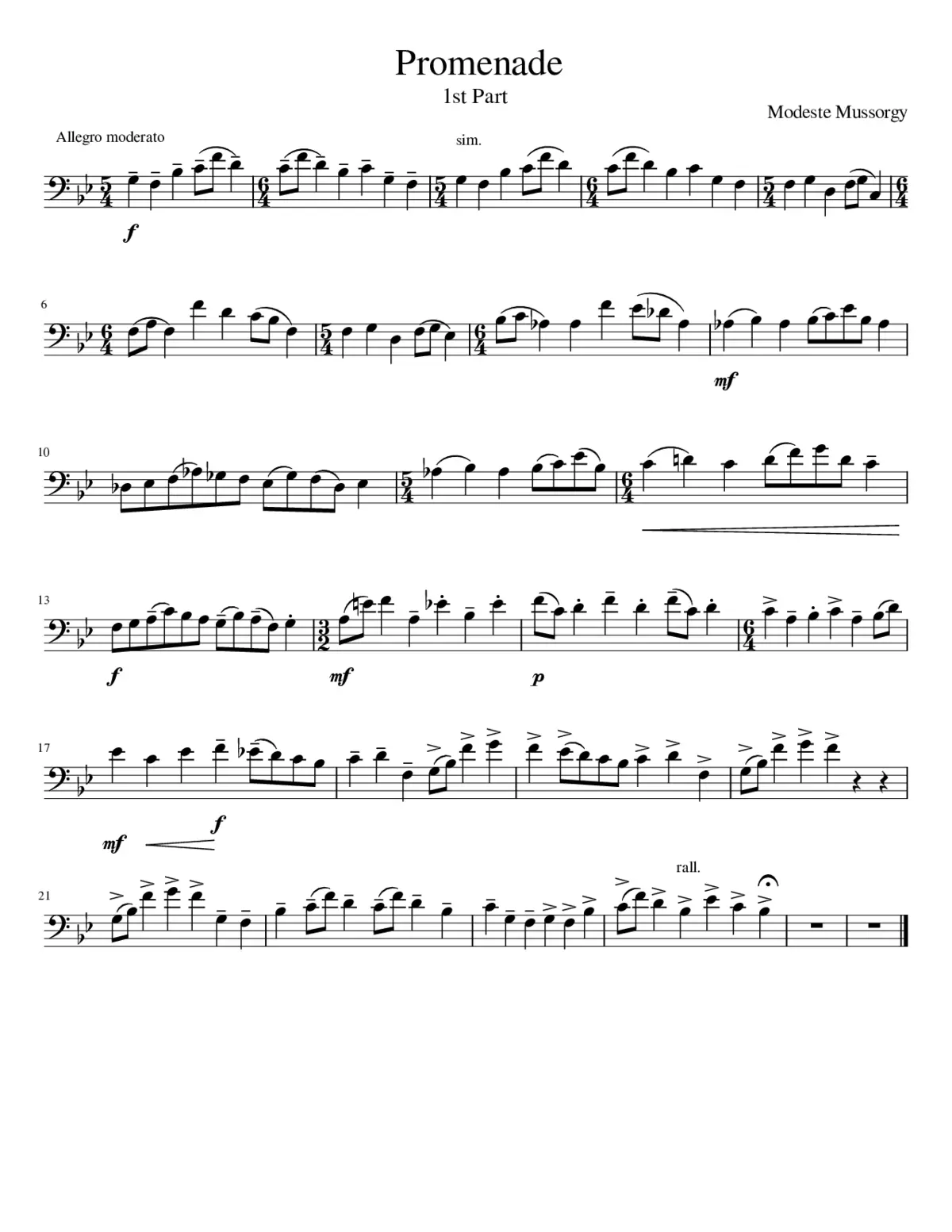 Promenade - Page 1