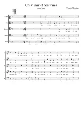 Chi vi mir' et non v'ama