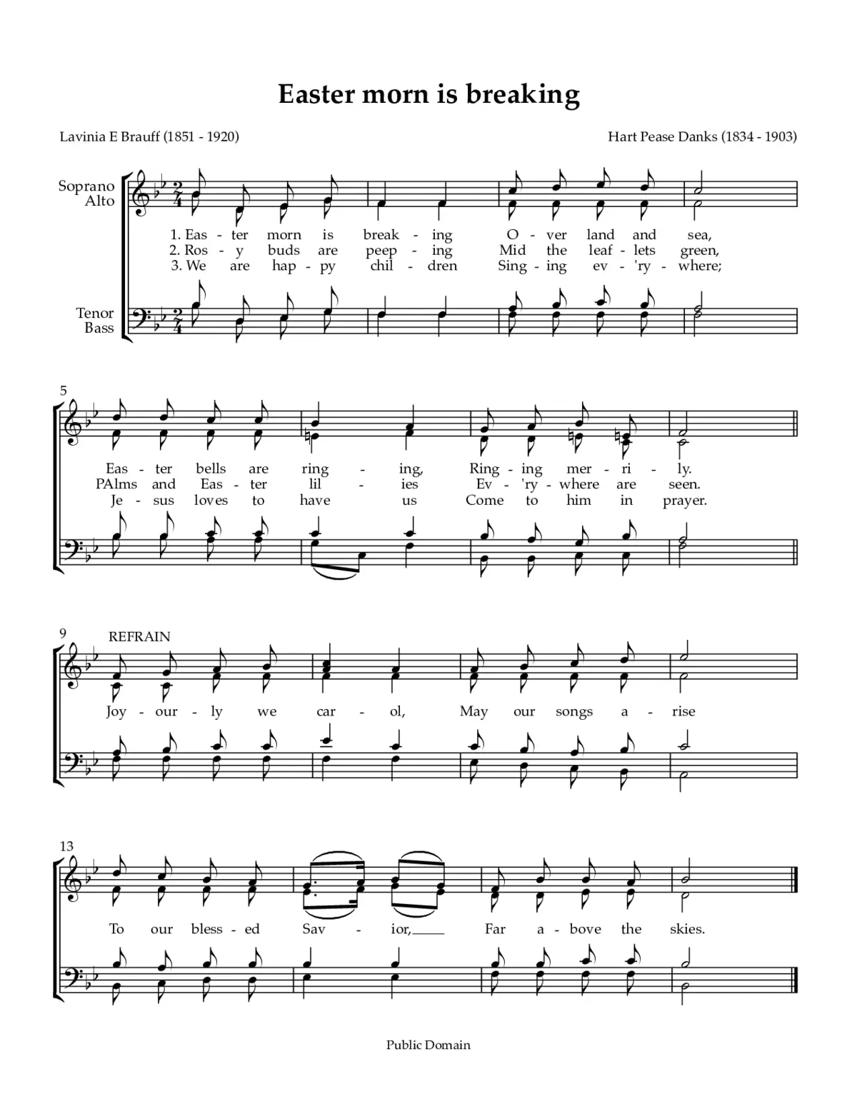 Easter morn is breaking - Page 1