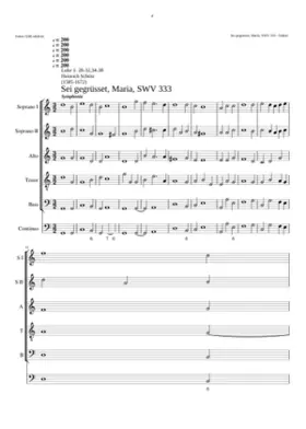 Sei gegrüßet Maria SWV 333