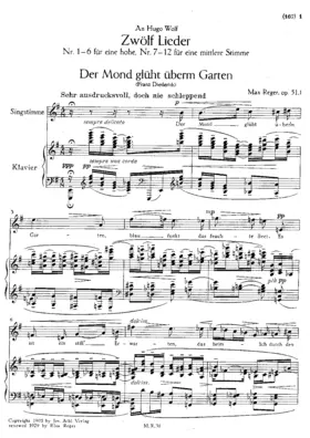 12 Lieder, Op.51