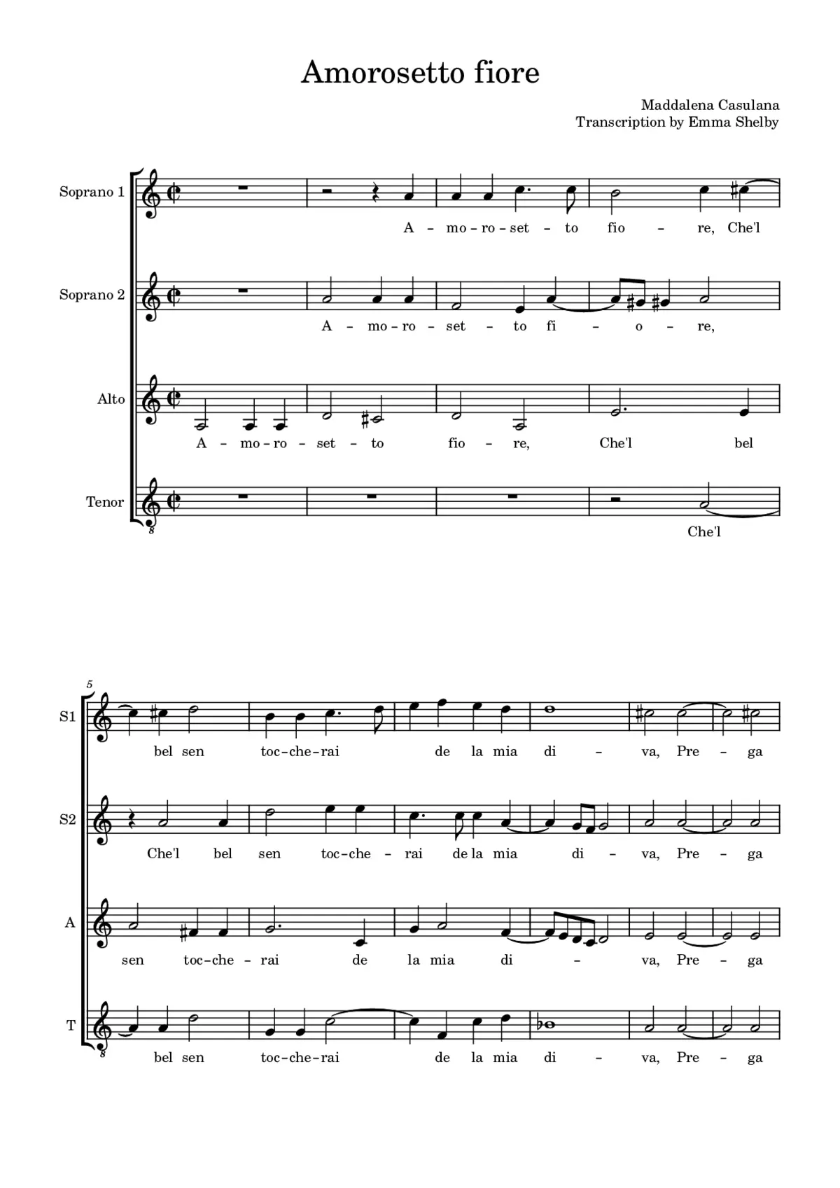 Amorosetto fiore - Page 1