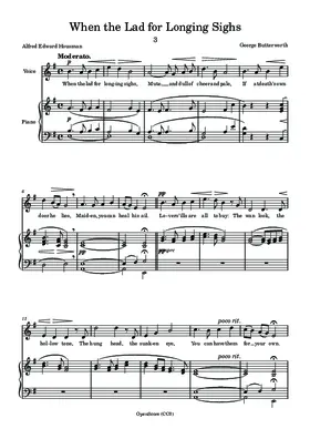 When the Lad for Longing Sighs