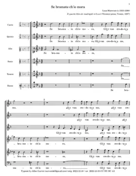 Se bramate ch'io mora