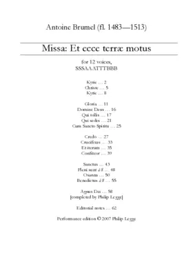 Missa Et ecce terræ motus