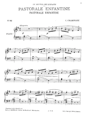 Pastorale enfantine, Op.12