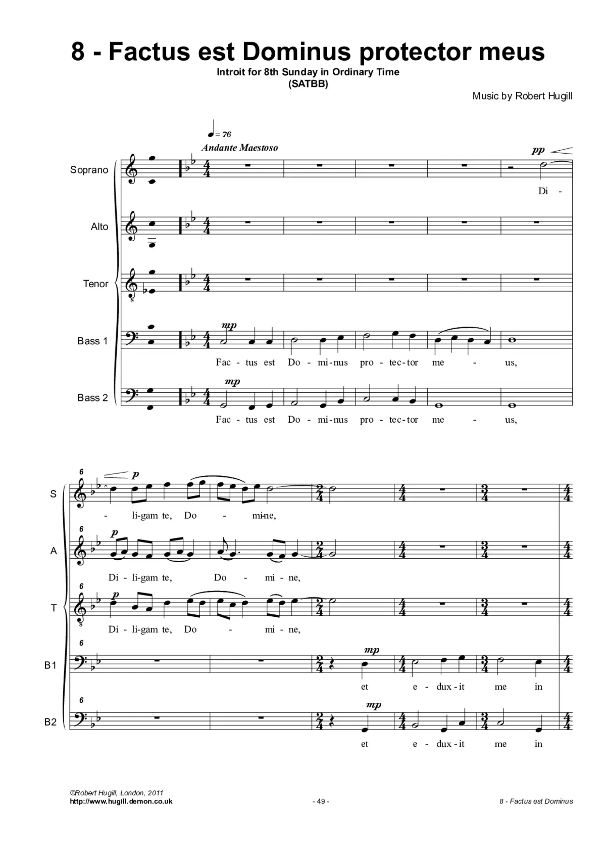 Factus est Dominus - Page 1