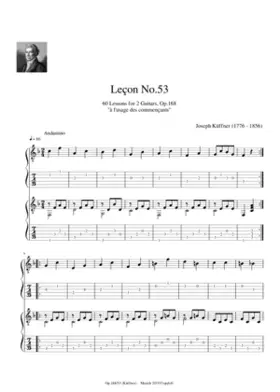 60 Lessons for 2 Guitars Op.168